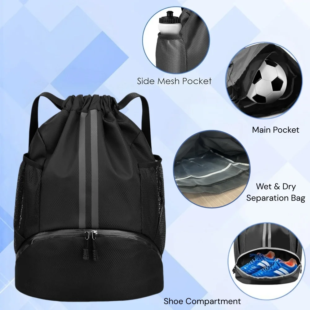 Drawstring Sports Backpack,Lig - Drawstring Gym Bag review and price