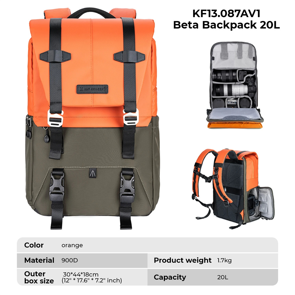 K&F CONCEPT Camera Backpack Tr - Laptop Backpack 15.6 review and price