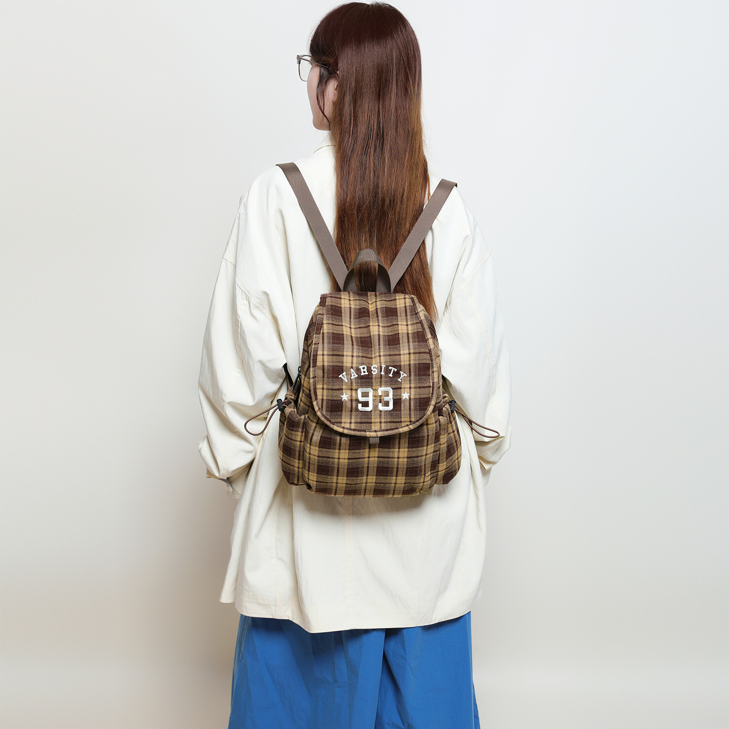 Large-capacity canvas checkere - Canvas Backpack Casual review and price
