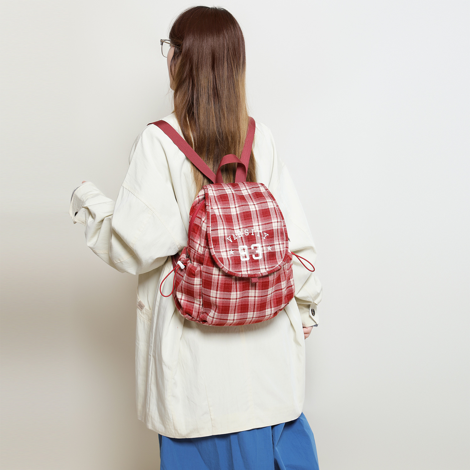 Large-capacity canvas checkere - Canvas Backpack Casual review and price