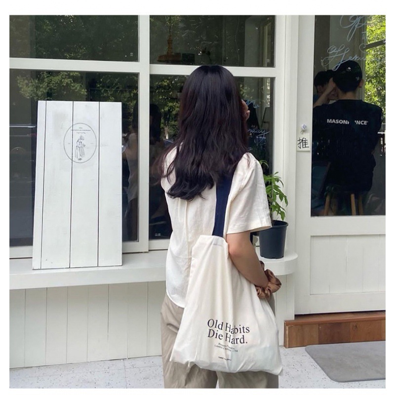 Simple Letter Large-capacity S - Canvas Backpack Casual review and price