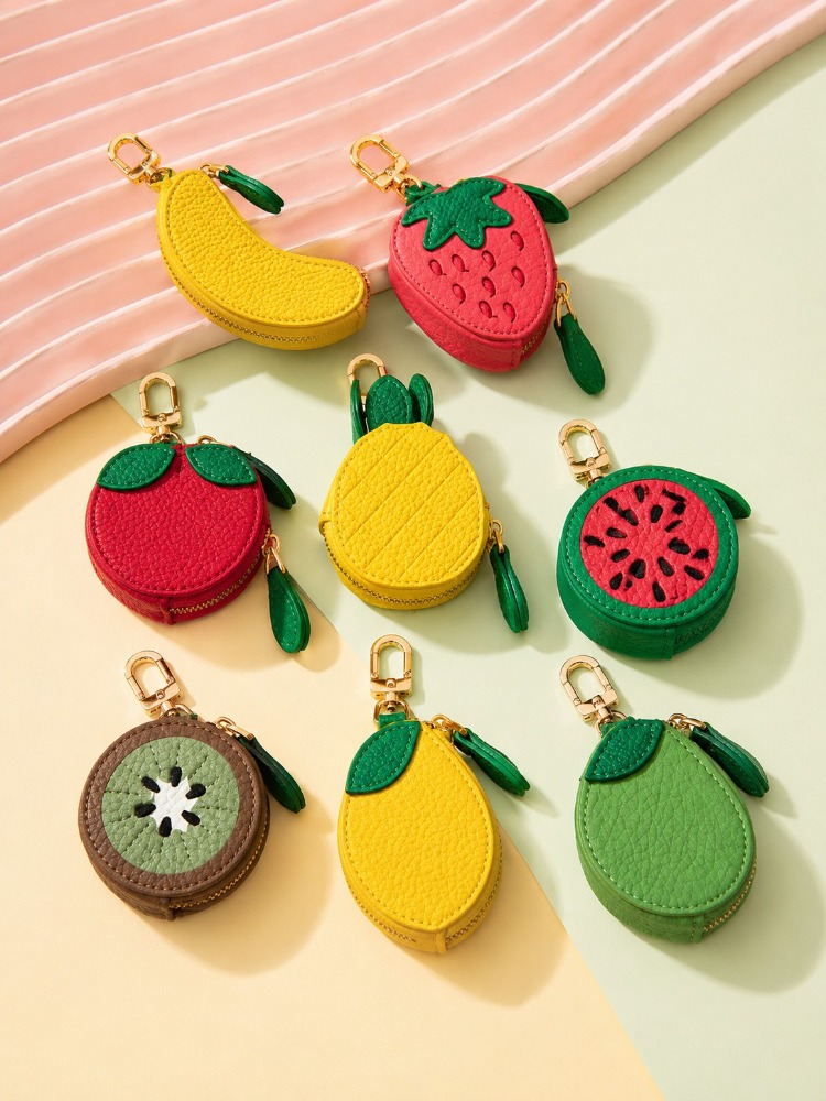Cute Fruit Leather Keychain Mi - Backpack Insert Organizer review and price