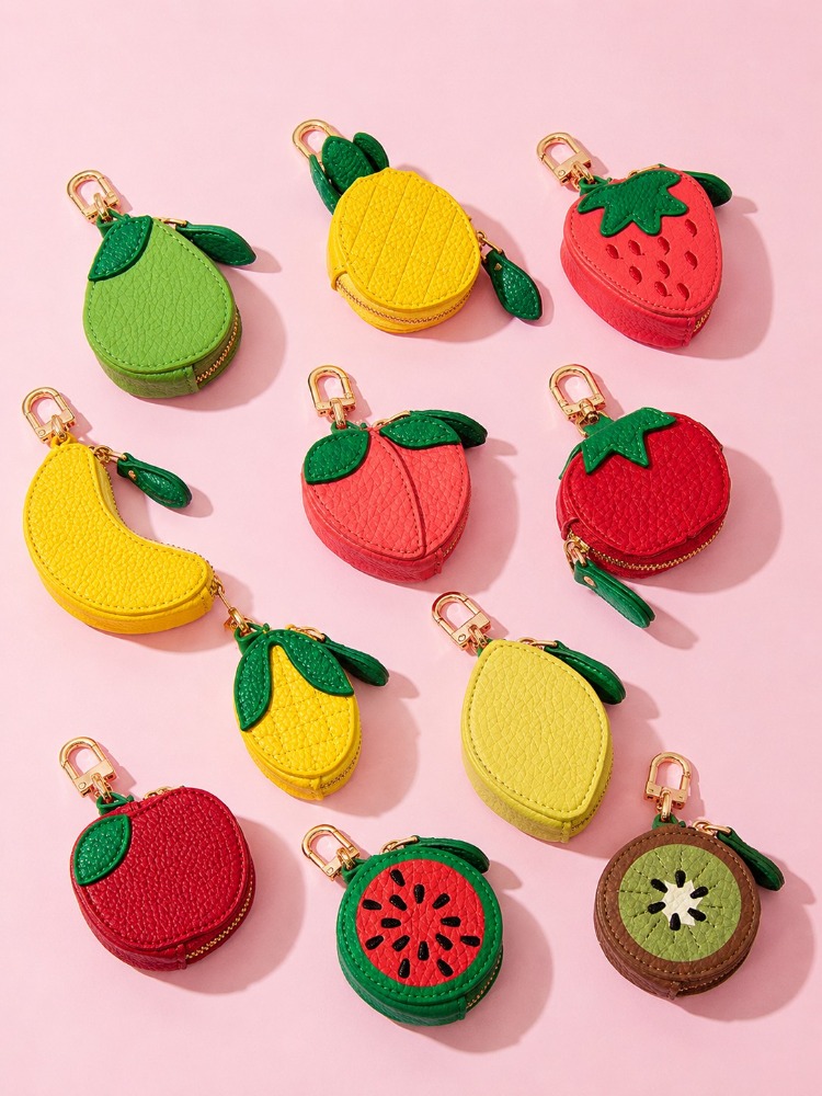 Cute Fruit Leather Keychain Mi - Backpack Insert Organizer review and price